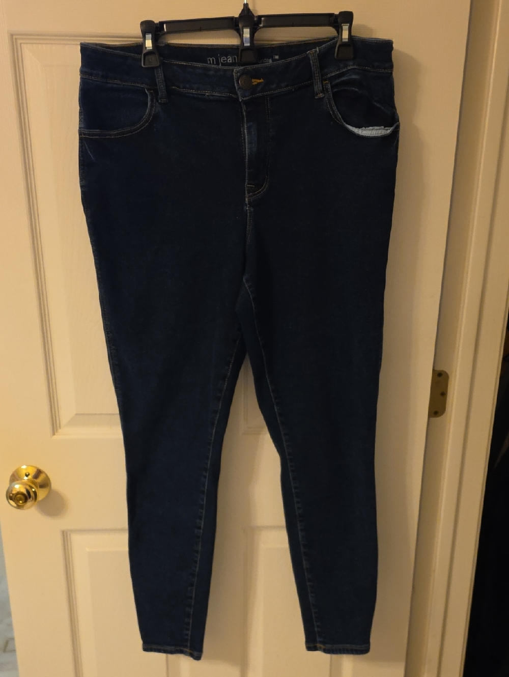 Maurices Dark Blue Mid Rise Jeggings